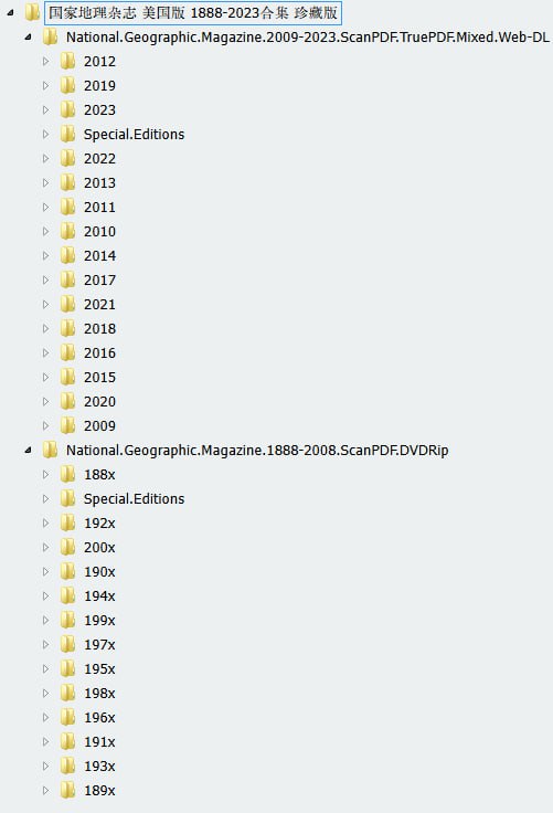 国家地理杂志 美国版 1888-2023合集链接：