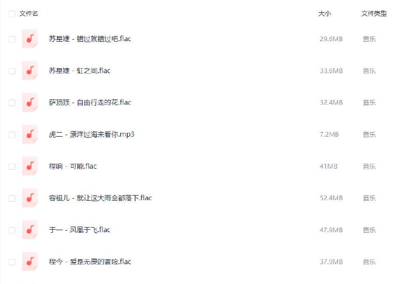 QQ音乐热歌榜276首 无损链接：